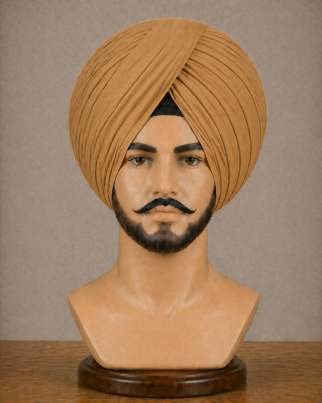 Camel Neela Ghora Turban Fabric – Premium Pagri Cloth