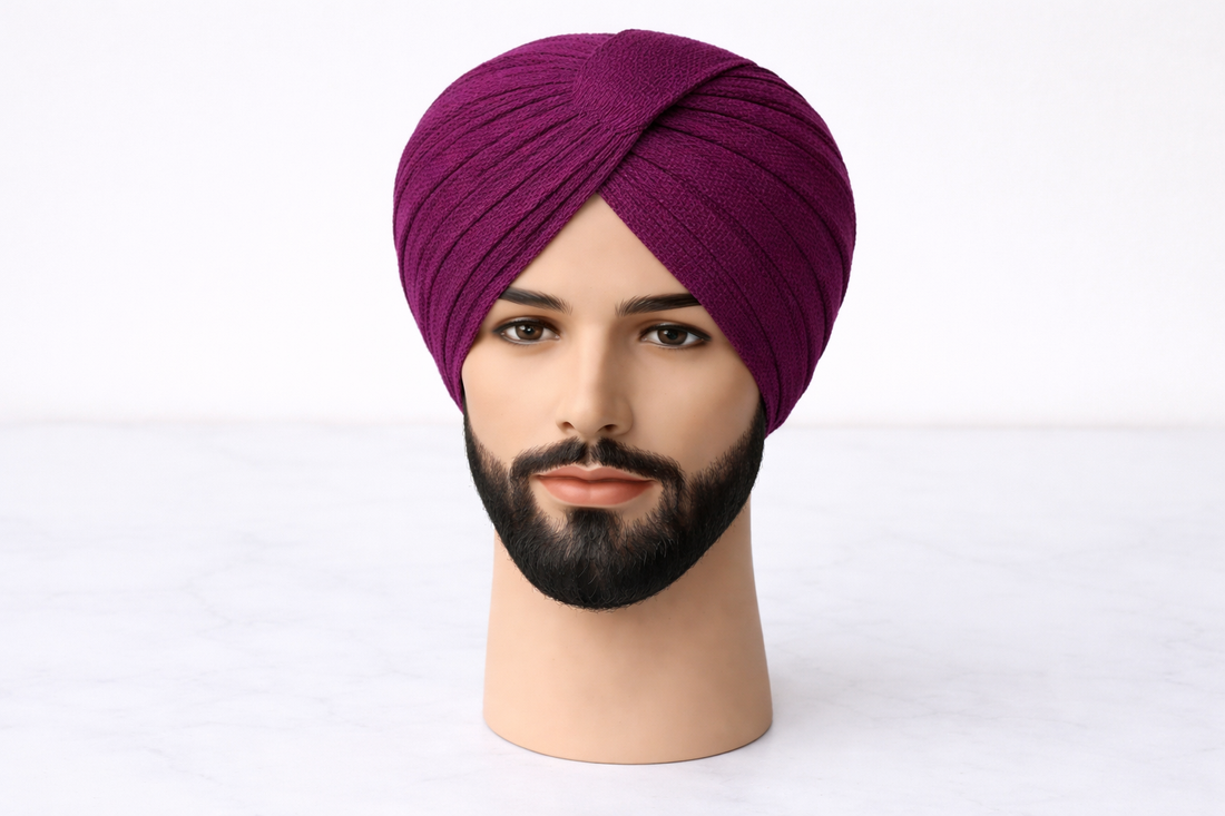 Premium Maroon Turban Fabric (Pagdi Cloth)