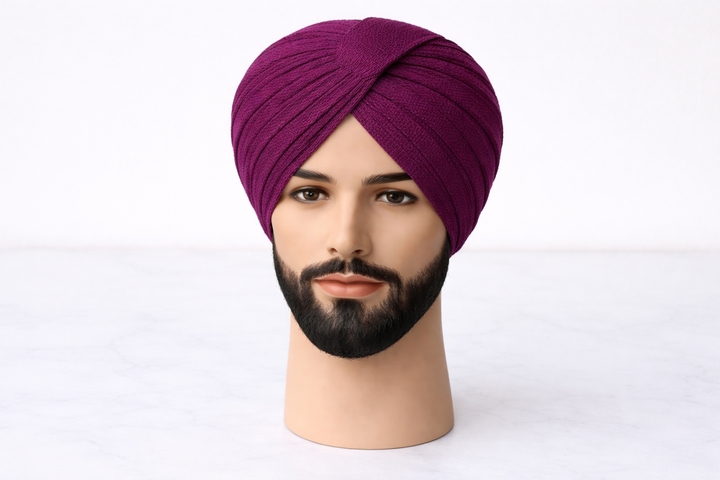 Premium Maroon Turban Fabric (Pagdi Cloth)