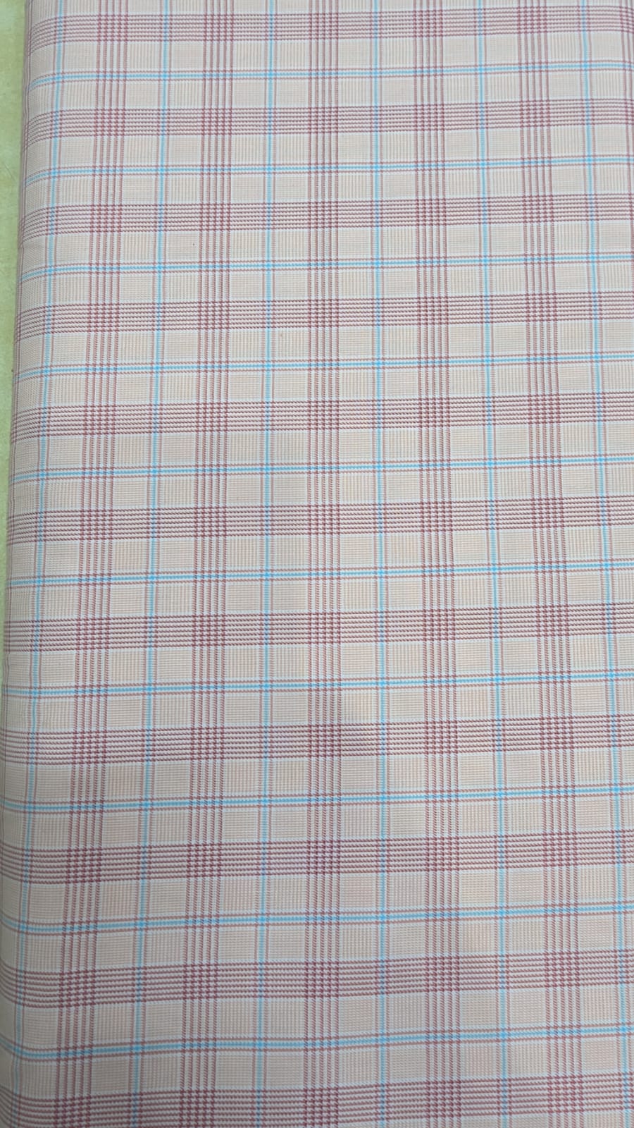 Raymond Shirt Fabric 1.6 Metre Cut – Subtle Pink Check Pattern (Unstitched)