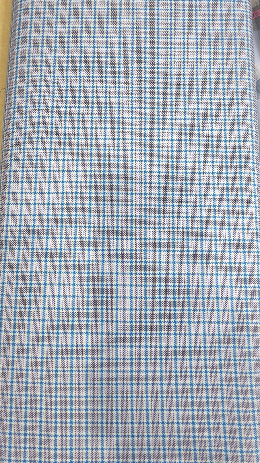 Raymond Shirt Fabric 1.6 Metre Cut – Blue Check Pattern (Unstitched)