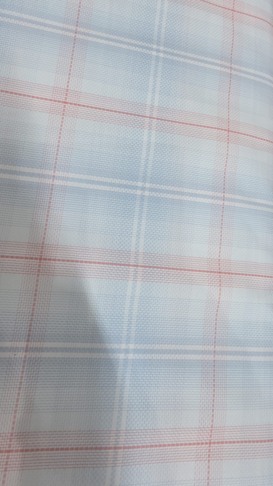 Raymond Shirt Fabric 1.6 Metre Cut – Light Blue & Pink Check Pattern (Unstitched)
