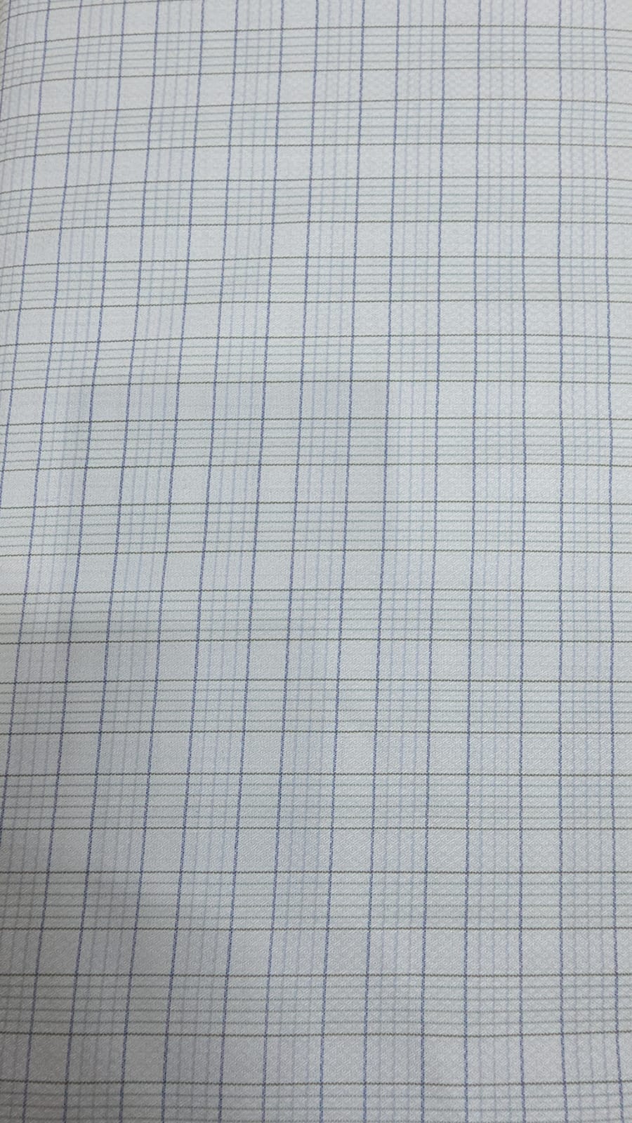 Raymond Shirt Fabric 1.6 Metre Cut – White Base Fine Blue Check (Unstitched)