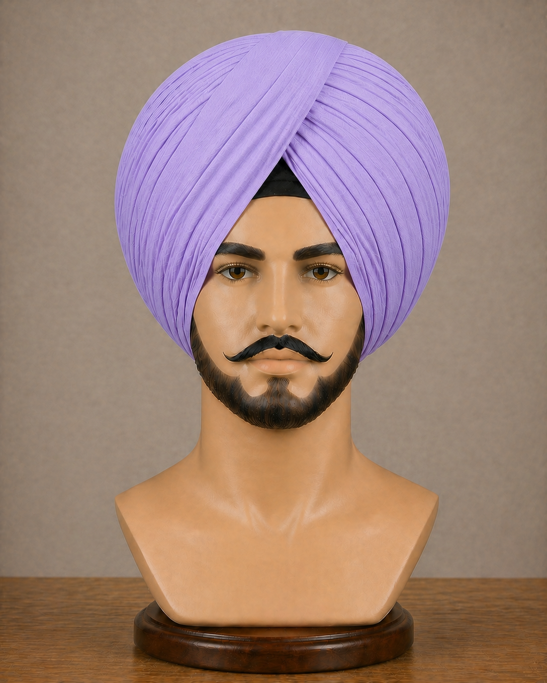 Lavender Neela Ghora Turban Fabric – Premium Pagri Cloth