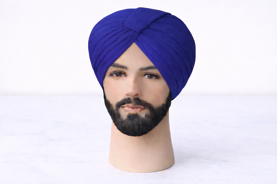 Royal Blue Turban Fabric (Pagdi Cloth)