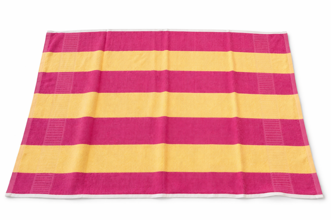 Cotton Bath Towel Large Size Soft Absorbent Striped Towel