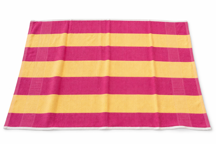 Cotton Bath Towel Large Size Soft Absorbent Striped Towel