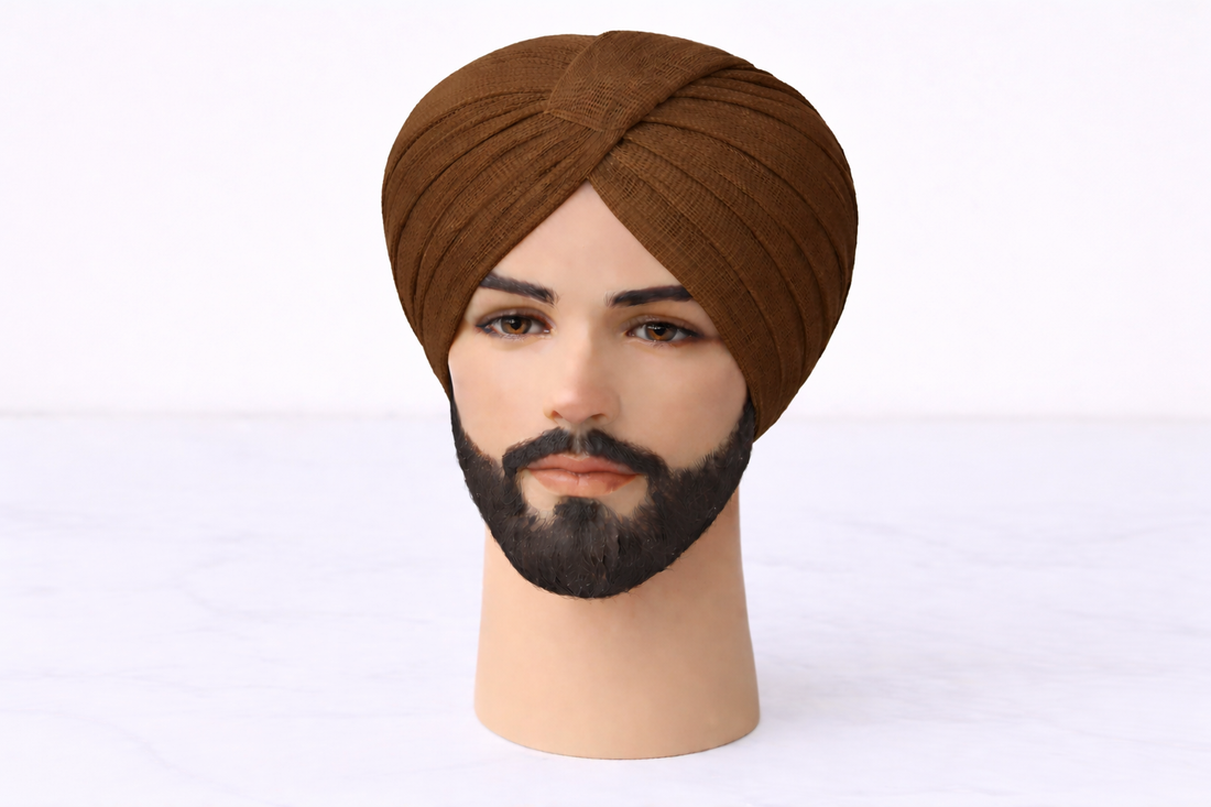 Brown Turban Fabric (Pagdi Cloth)
