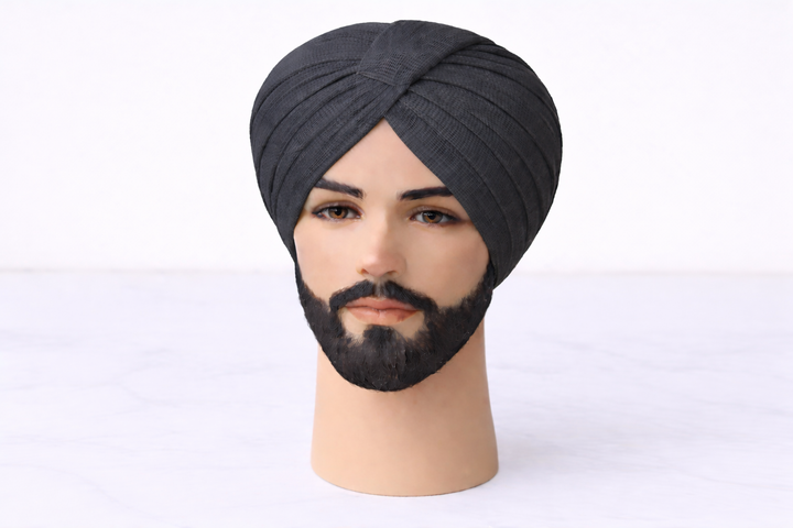 Charcoal Turban Fabric (Pagdi Cloth)