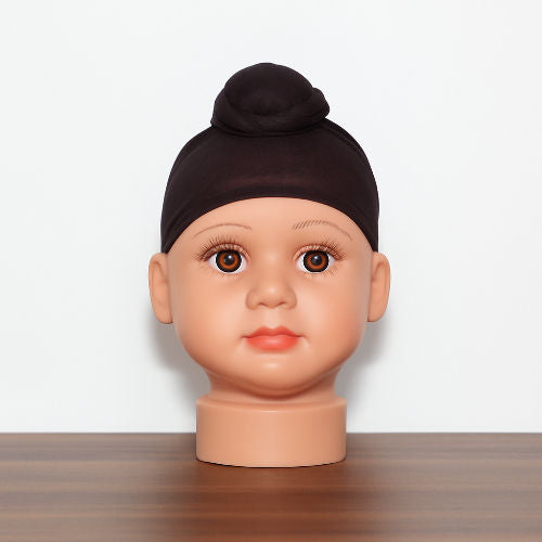 Coffee Brown Cotton Tani Patka for Kids – Soft Sikh Head Scarf