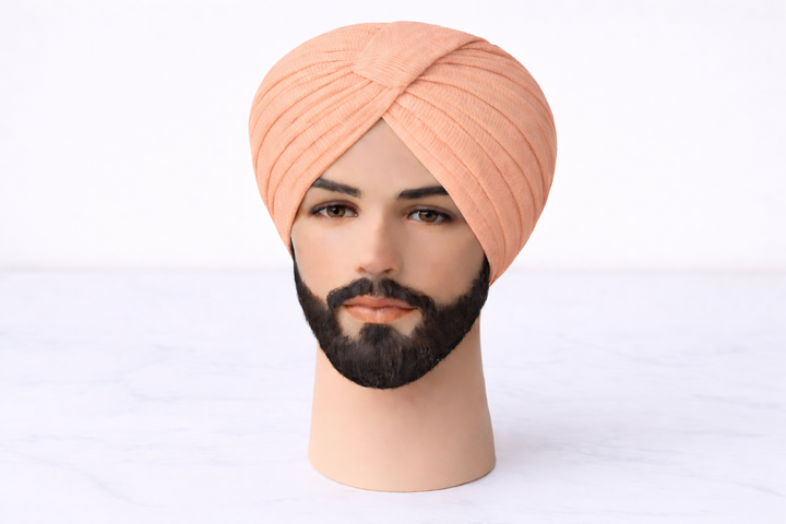 Light Blush Turban Fabric (Pagdi Cloth)