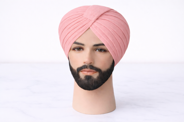 Light Pink Turban Fabric (Pagdi Cloth)