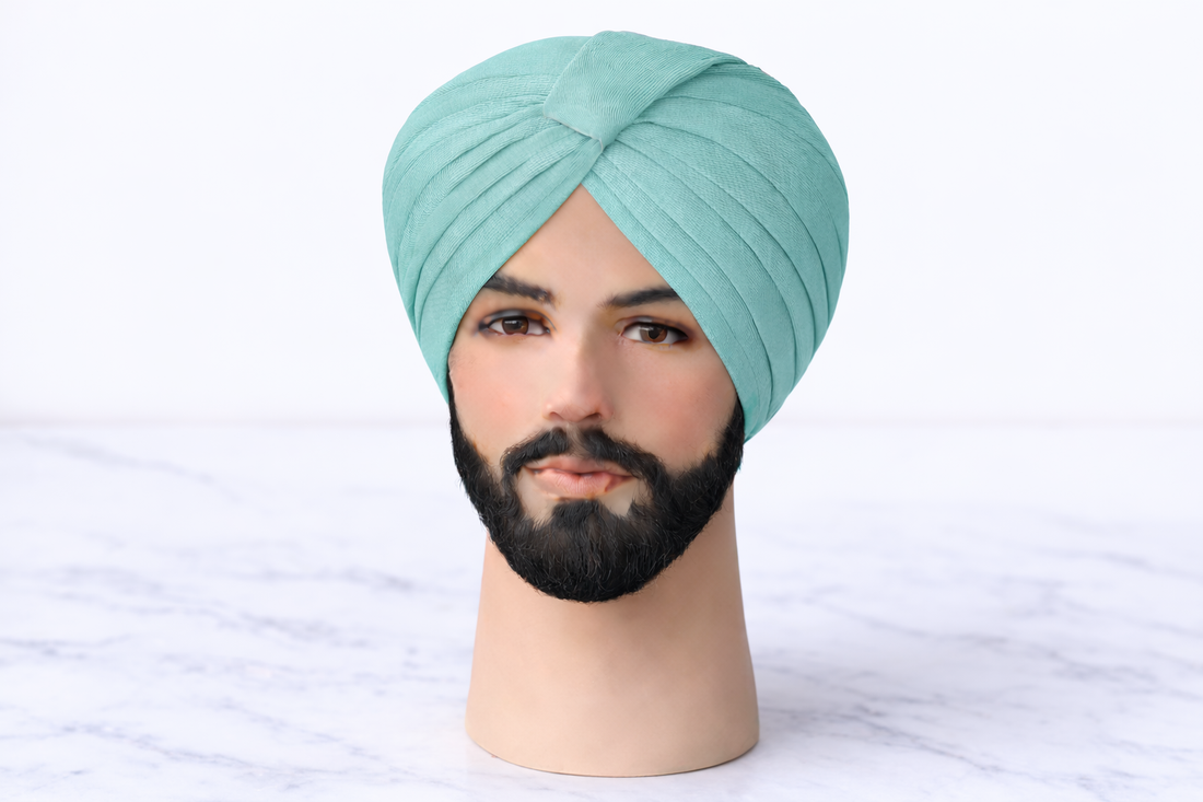 Mist Green Turban Fabric (Pagdi Cloth)