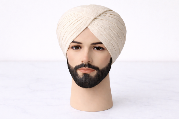 Off White Turban Fabric (Pagdi Cloth)