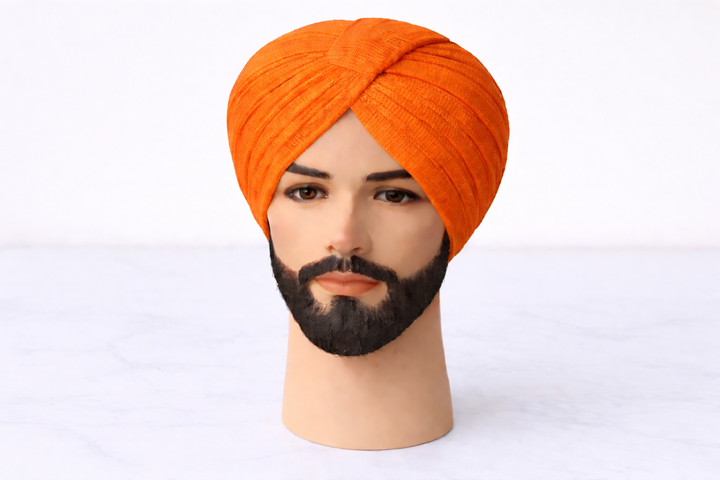 Dark Orange Turban Fabric (Pagdi Cloth)