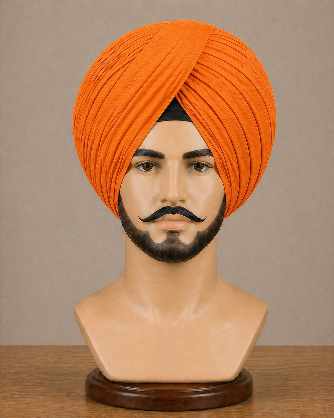 Orange Neela Ghora Turban Fabric – Premium Pagri Cloth