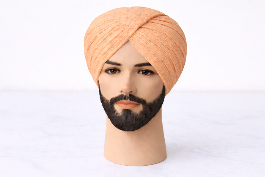 Peach Turban Fabric (Pagdi Cloth)