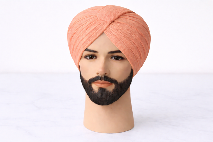 Peach Pink Turban Fabric (Pagdi Cloth)