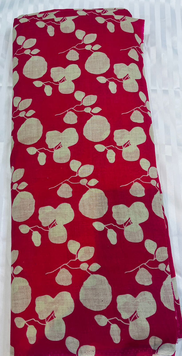 Allover cotton printed suit
