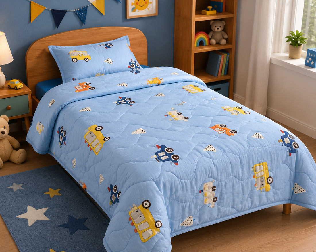 Kids Cotton Printed Comforter Fabric