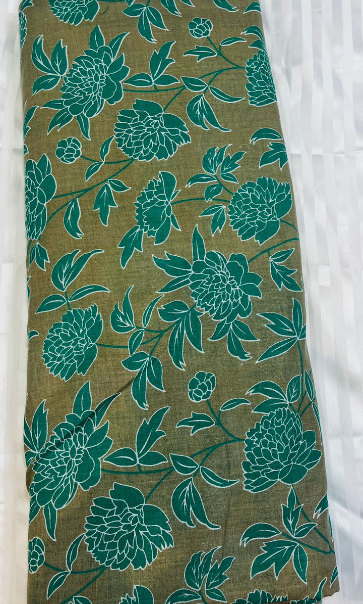 Allover cotton printed suit