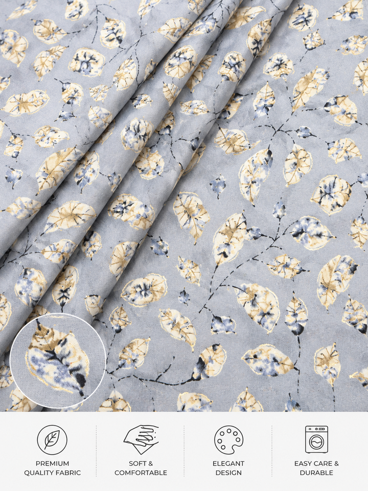Gold Foil Rayon Fabric – 5 Meter Cut Piece