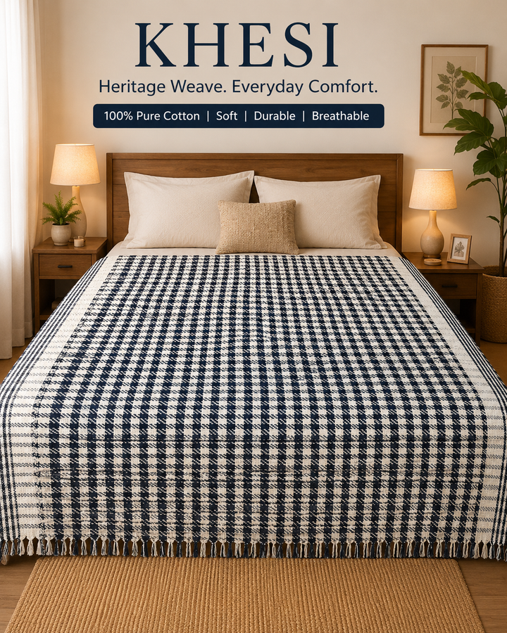 Black & White Heritage Cotton Khesi
