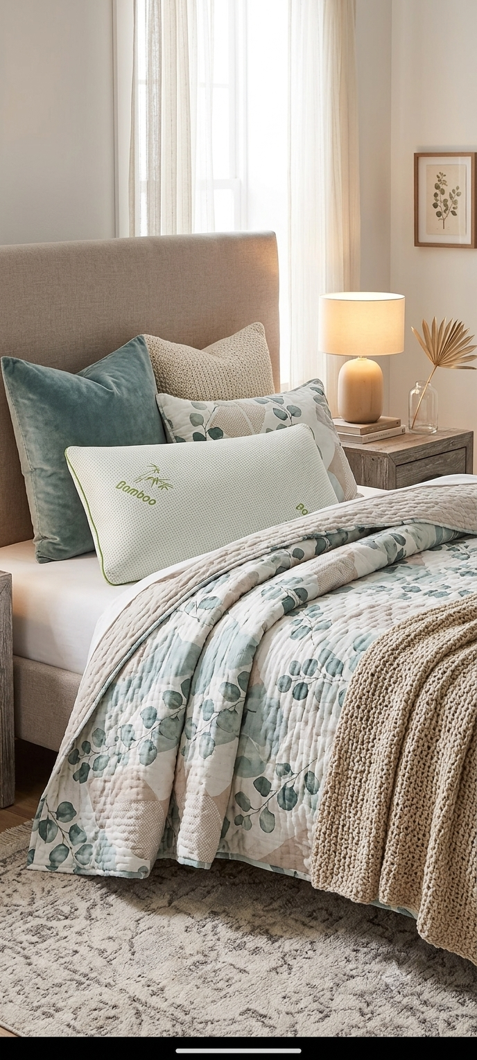 Monte Carlo Eco Bamboo Premium Memory Foam Pillow
