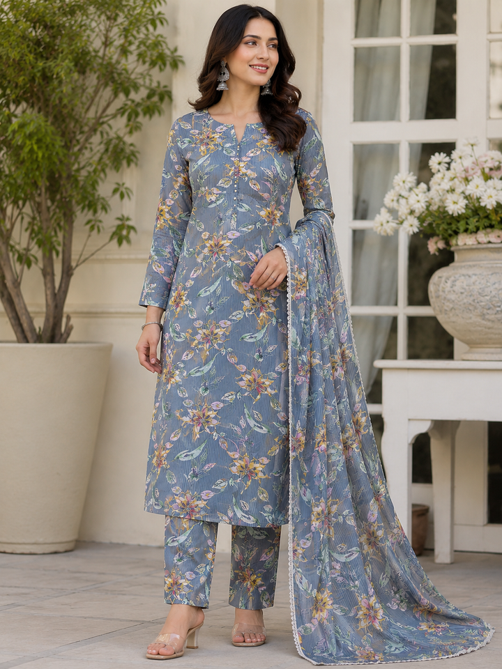 Women's Georgette Printed Suit Fabric – 5 Meter (Without Dupatta)