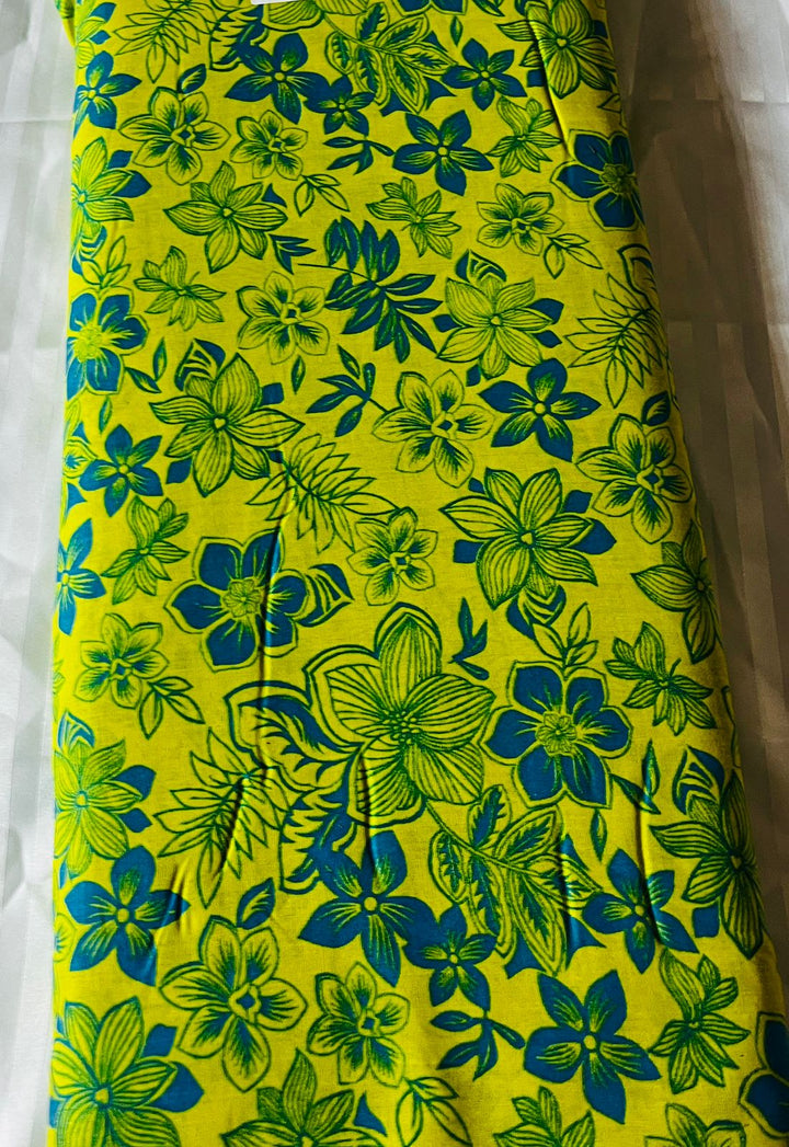 Allover cotton printed suit