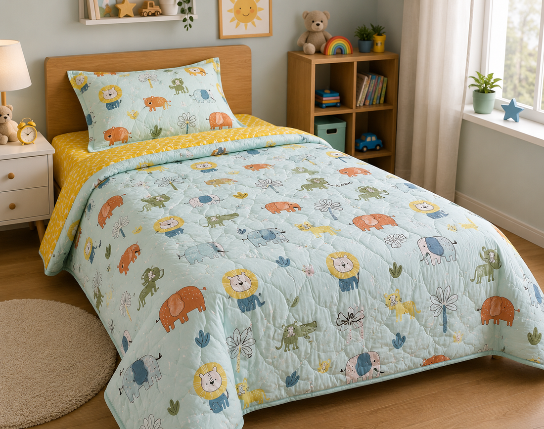 Kids Cotton Printed Comforter Fabric