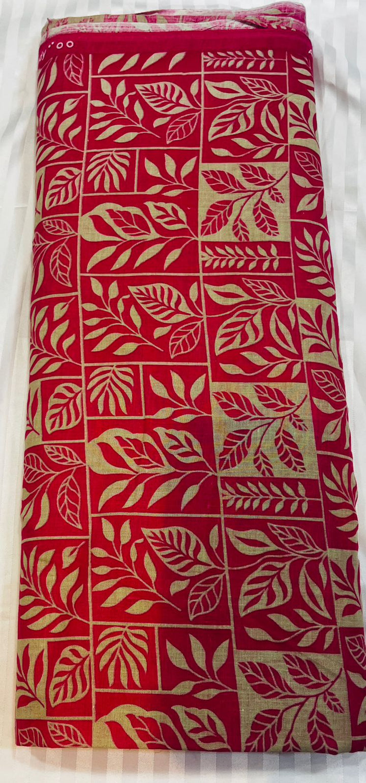 Allover printed suit cotton
