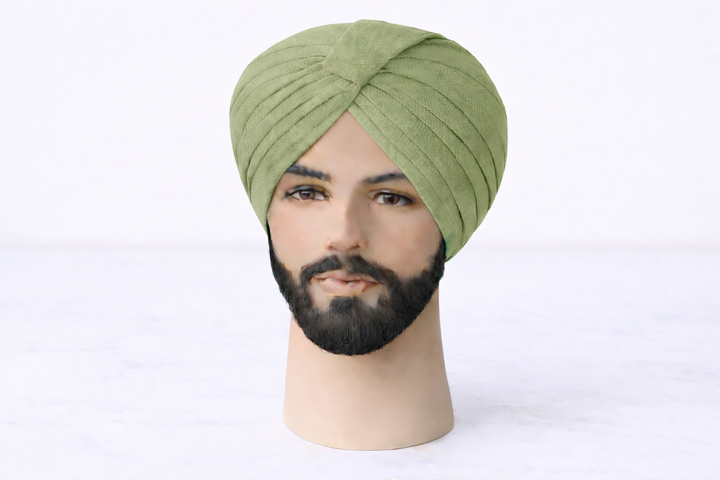 Sage Green Turban Fabric (Pagdi Cloth)